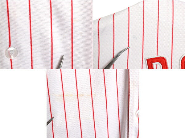 フィリーズ ベースボール シャツ メンズ XL / MLB オフィシャル ナイキ スウッシュ 大リーグ ユニフォーム 半袖シャツ 重ね着 大きいサイズ