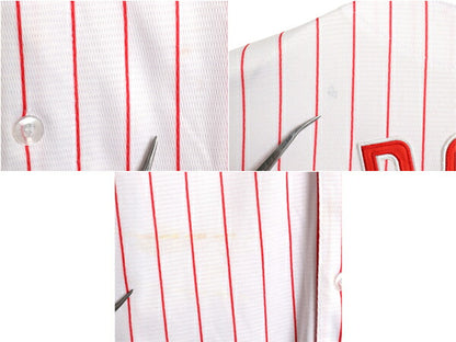フィリーズ ベースボール シャツ メンズ XL / MLB オフィシャル ナイキ スウッシュ 大リーグ ユニフォーム 半袖シャツ 重ね着 大きいサイズ