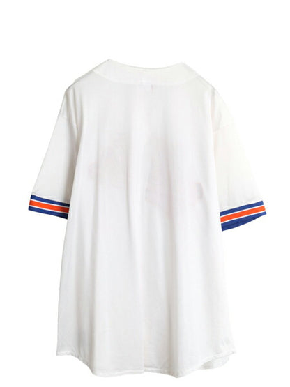 USA製 メッツ ベースボール シャツ メンズ XXL 程/ 古着 MLB オフィシャル マジェスティック 大リーグ ユニフォーム メッシュ 大きいサイズ