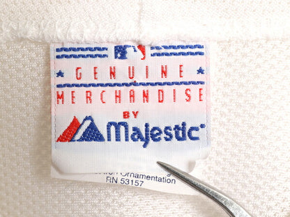 USA製 メッツ ベースボール シャツ メンズ XXL 程/ 古着 MLB オフィシャル マジェスティック 大リーグ ユニフォーム メッシュ 大きいサイズ