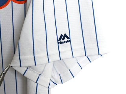 USA製 メッツ ベースボール シャツ メンズ L / MLB オフィシャル マジェスティック 大リーグ ユニフォーム ゲームシャツ 重ね着 半袖シャツ