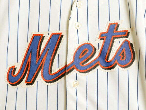 メッツ ベースボール シャツ メンズ XL / MLB オフィシャル マジェスティック 大リーグ ユニフォーム ゲームシャツ 大きいサイズ ジャージ
