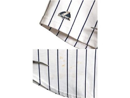 USA製 ヤンキース ベースボール シャツ メンズ XL / MLB オフィシャル マジェスティック 大リーグ ユニフォーム ゲームシャツ 大きいサイズ