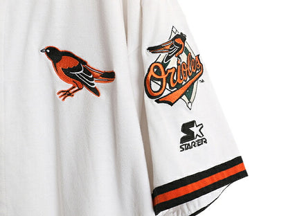 90s オリオールズ ベースボール シャツ メンズ XL オールド MLB オフィシャル スターター 大リーグ ユニフォーム 半袖シャツ 大きいサイズ