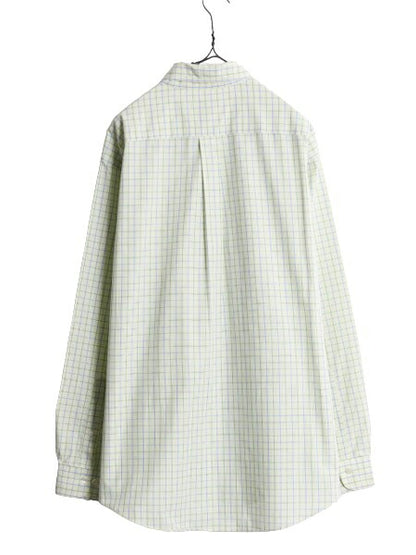 ブルックスブラザーズ チェック 長袖 ボタンダウン シャツ メンズ L / Brooks Brothers コットン ノーアイロン ワイシャツ BD マルチカラー