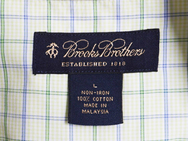 ブルックスブラザーズ チェック 長袖 ボタンダウン シャツ メンズ L / Brooks Brothers コットン ノーアイロン ワイシャツ BD マルチカラー