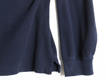 80s ブルックスブラザーズ タートルネック 鹿の子 長袖 Tシャツ メンズ XL ヴィンテージ Brooks Brothers ヘビーウェイト 大きいサイズ 紺