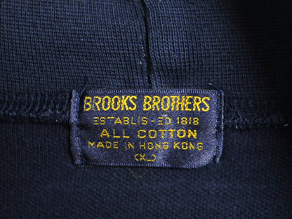 80s ブルックスブラザーズ タートルネック 鹿の子 長袖 Tシャツ メンズ XL ヴィンテージ Brooks Brothers ヘビーウェイト 大きいサイズ 紺