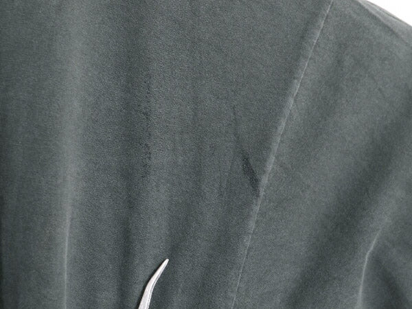 00s ナイキ センター スモール スウッシュ 刺繍 長袖 Tシャツ メンズ XXL / オールド NIKE ロンT コットン ヘビーウェイト 大きいサイズ 緑