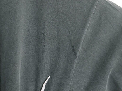 00s ナイキ センター スモール スウッシュ 刺繍 長袖 Tシャツ メンズ XXL / オールド NIKE ロンT コットン ヘビーウェイト 大きいサイズ 緑