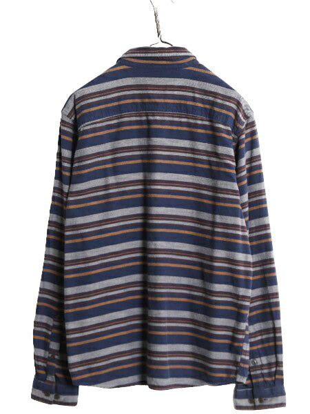 16年製 パタゴニア ロングスリーブ フィヨルド 長袖 フランネル シャツ メンズ M / Patagonia オーガニック コットン ネルシャツ ボーダー