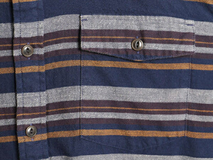 16年製 パタゴニア ロングスリーブ フィヨルド 長袖 フランネル シャツ メンズ M / Patagonia オーガニック コットン ネルシャツ ボーダー