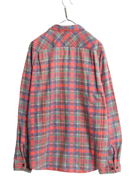 デニム&サプライ ラルフローレン チェック プリント フランネル シャツ メンズ XL DENIM&SUPPLY ポロ ネルシャツ 長袖シャツ マルチカラー