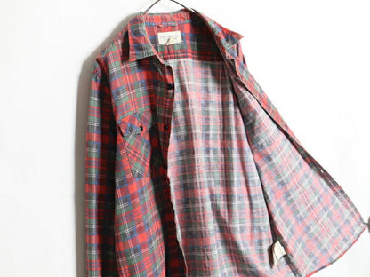 デニム&サプライ ラルフローレン チェック プリント フランネル シャツ メンズ XL DENIM&SUPPLY ポロ ネルシャツ 長袖シャツ マルチカラー