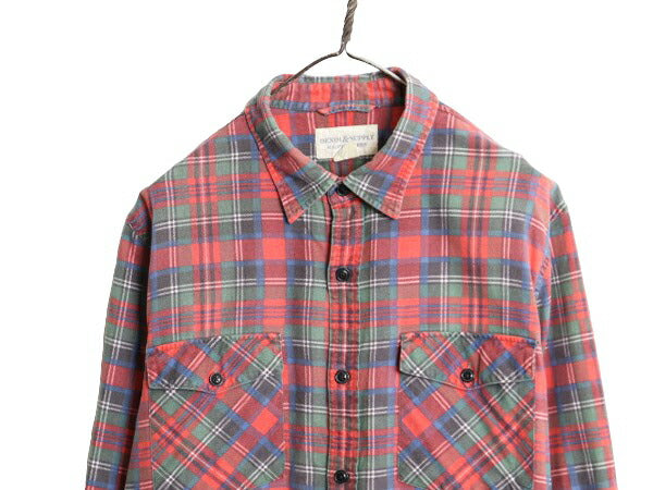 デニム&サプライ ラルフローレン チェック プリント フランネル シャツ メンズ XL DENIM&SUPPLY ポロ ネルシャツ 長袖シャツ マルチカラー