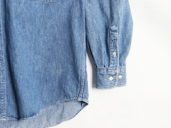 90s OLD GAP デニム 長袖 ボタンダウン シャツ メンズ L 90年代 オールド ギャップ ヘビーウェイト コットン 長袖シャツ ワーク 紺タグ BD