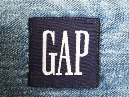 90s OLD GAP デニム 長袖 ボタンダウン シャツ メンズ L 90年代 オールド ギャップ ヘビーウェイト コットン 長袖シャツ ワーク 紺タグ BD