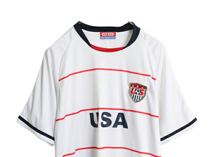 アメリカ 代表 タイプ サッカー プラクティス シャツ メンズ M 程/ Tシャツ ユニフォーム トレーニング ジャージ USA トリコカラー 星条旗