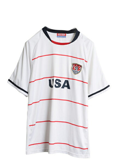 アメリカ 代表 タイプ サッカー プラクティス シャツ メンズ M 程/ Tシャツ ユニフォーム トレーニング ジャージ USA トリコカラー 星条旗