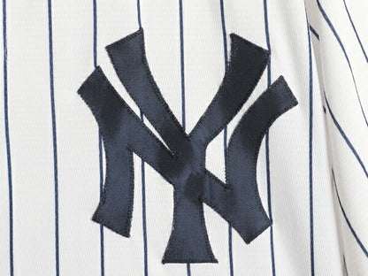 ヤンキース ベースボール シャツ メンズ XL MLB オフィシャル マジェスティック 大リーグ ユニフォーム ゲームシャツ 重ね着 大きいサイズ