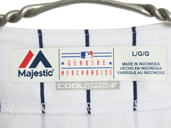 ヤンキース ベースボール シャツ メンズ L / MLB オフィシャル マジェスティック 大リーグ ユニフォーム ゲームシャツ 半袖シャツ ジャージ