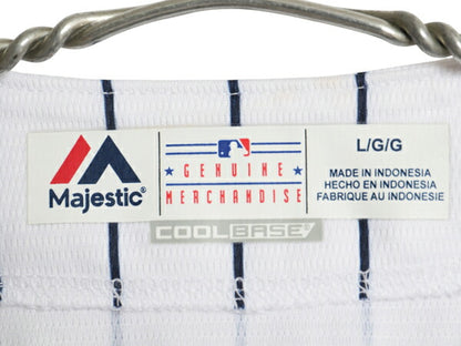 ヤンキース ベースボール シャツ メンズ L / MLB オフィシャル マジェスティック 大リーグ ユニフォーム ゲームシャツ 半袖シャツ ジャージ