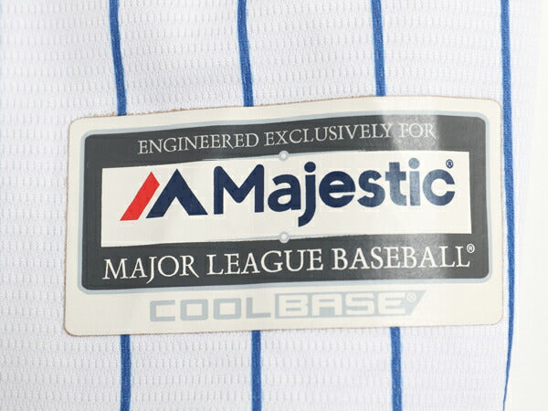 USA製 メッツ ベースボール シャツ メンズ L / MLB オフィシャル マジェスティック 大リーグ ユニフォーム ゲームシャツ 重ね着 半袖シャツ
