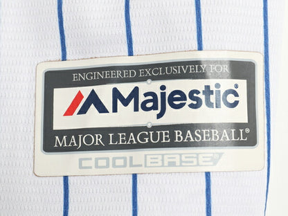 USA製 メッツ ベースボール シャツ メンズ L / MLB オフィシャル マジェスティック 大リーグ ユニフォーム ゲームシャツ 重ね着 半袖シャツ