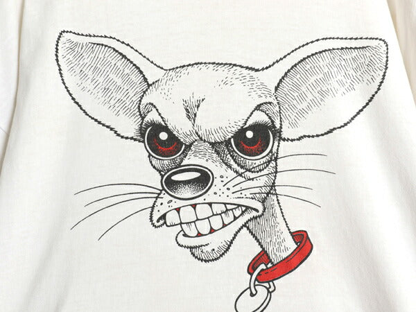 ドッグ ジョーク キャラクター イラスト プリント Tシャツ メンズ XXL アニマル メッセージ 大きいサイズ ヘビーウェイト グラフィック 白