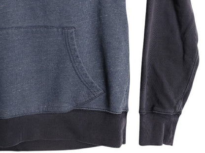 J CREW スウェット フード パーカー メンズ M / 古着 ジェイクルー トレーナー プルオーバー 前V コットン ツートン ポケット付き 無地 紺