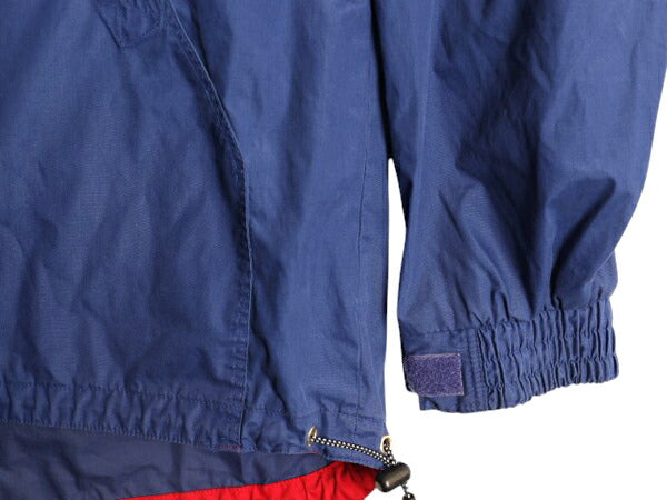 90s チャップス ラルフローレン セーリング アノラック ジャケット メンズ M 古着 オールド CHAPS ハーフジップ ポロ 収納 フード パーカー