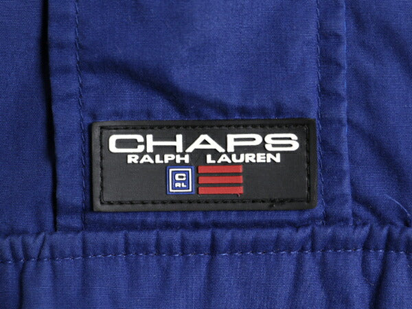 90s チャップス ラルフローレン セーリング アノラック ジャケット メンズ M 古着 オールド CHAPS ハーフジップ ポロ 収納 フード パーカー