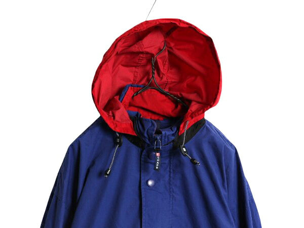 90s チャップス ラルフローレン セーリング アノラック ジャケット メンズ M 古着 オールド CHAPS ハーフジップ ポロ 収納 フード パーカー