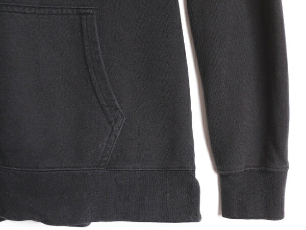 ノースフェイス 両面 プリント スウェット フード パーカー レディース L / The North Face アウトドア トレーナー プルオーバー 薄手 黒