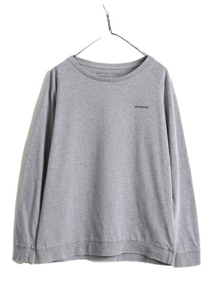 19年製 パタゴニア 両面 プリント 長袖 Tシャツ レディース L / Patagonia アウトドア ロンT プリントT ロゴT フィッツロイ バックプリント