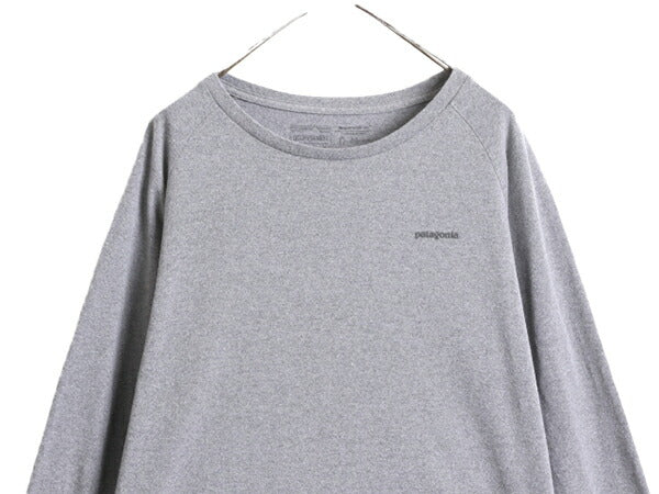 19年製 パタゴニア 両面 プリント 長袖 Tシャツ レディース L / Patagonia アウトドア ロンT プリントT ロゴT フィッツロイ バックプリント