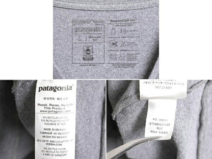 19年製 パタゴニア 両面 プリント 長袖 Tシャツ レディース L / Patagonia アウトドア ロンT プリントT ロゴT フィッツロイ バックプリント