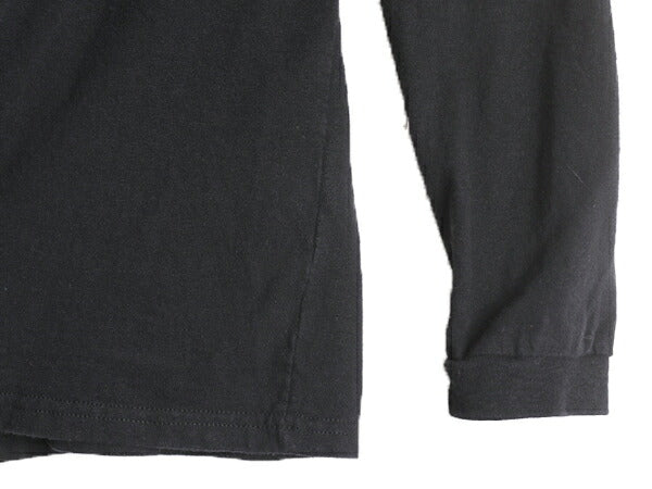 22年製 パタゴニア 両面 プリント 長袖 Tシャツ レディース XS Patagonia ロンT プリントT ロゴT フィッツロイ バックプリント P6 ブラック