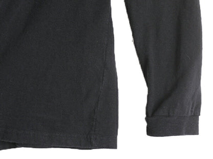 22年製 パタゴニア 両面 プリント 長袖 Tシャツ レディース XS Patagonia ロンT プリントT ロゴT フィッツロイ バックプリント P6 ブラック