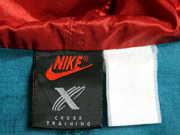 90s ナイキ ナイロン アノラック パーカー ジャケット メンズ XL 程 90年代 オールド NIKE ハーフジップ プルオーバー スウッシュ ブルゾン