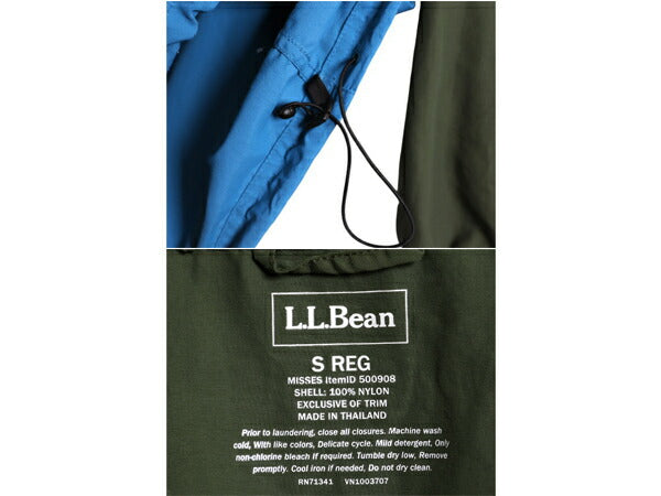エルエルビーン ナイロン アノラック パーカー ジャケット レディース S LLBEAN ジャンパー プルオーバー ハーフジップ マンパ パッカブル