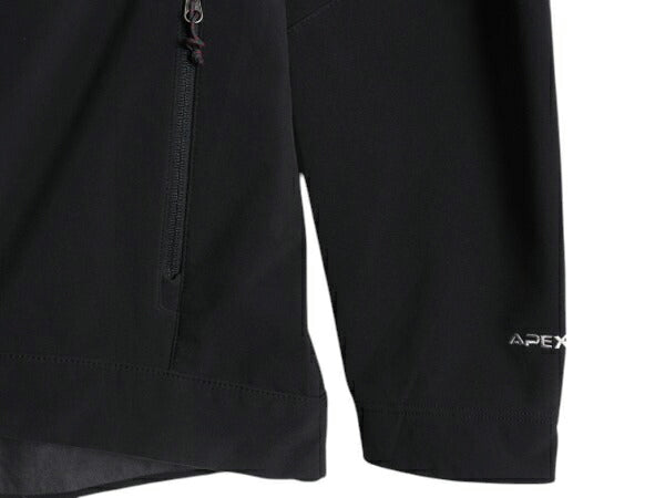 US企画 ノースフェイス APEX ソフトシェル ジャケット メンズ M / The North face アウトドア ストレッチ 裏 フリース フルジップ ブラック