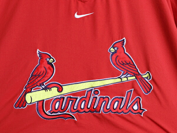 00s MLB オフィシャル ナイキ カージナルス ナイロン ジャケット メンズ XL / オールド NIKE センター スウッシュ プルオーバー ブルゾン