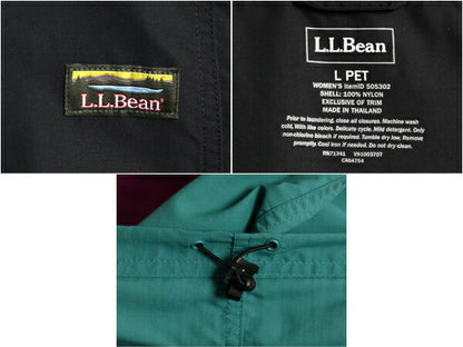 エルエルビーン ナイロン アノラック パーカー ジャケット レディース L 小さめ 古着 LLBEAN プルオーバー ハーフジップ マンパ パッカブル