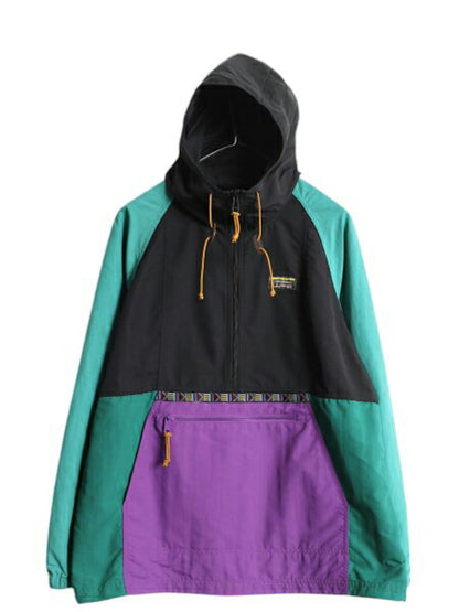 エルエルビーン ナイロン アノラック パーカー ジャケット レディース L 小さめ 古着 LLBEAN プルオーバー ハーフジップ マンパ パッカブル
