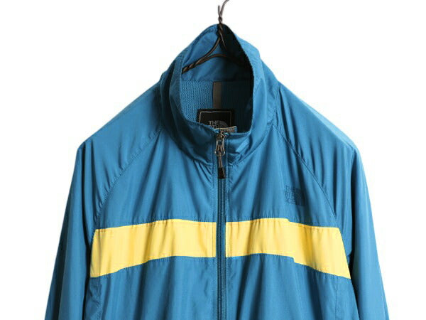 ノースフェイス フルジップ ナイロン ジャケット レディース L 古着 The North Face Hydrenalite ブルゾン アウトドア ハイネック ツートン