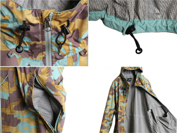 ノースフェイス DryVent 迷彩 マウンテンパーカー ジャケット レディース XXL メンズ XL 程/ アウトドア ナイロン マンパ パッカブル 総柄