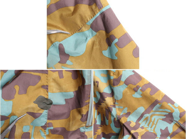 ノースフェイス DryVent 迷彩 マウンテンパーカー ジャケット レディース XXL メンズ XL 程/ アウトドア ナイロン マンパ パッカブル 総柄