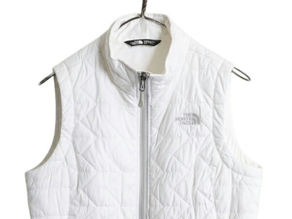 ノースフェイス 中綿 ナイロン ベスト レディース S / 古着 The North Face アウトドア 重ね着 前開き キルティング ハイネック フルジップ