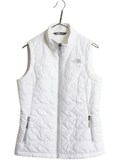ノースフェイス 中綿 ナイロン ベスト レディース S / 古着 The North Face アウトドア 重ね着 前開き キルティング ハイネック フルジップ